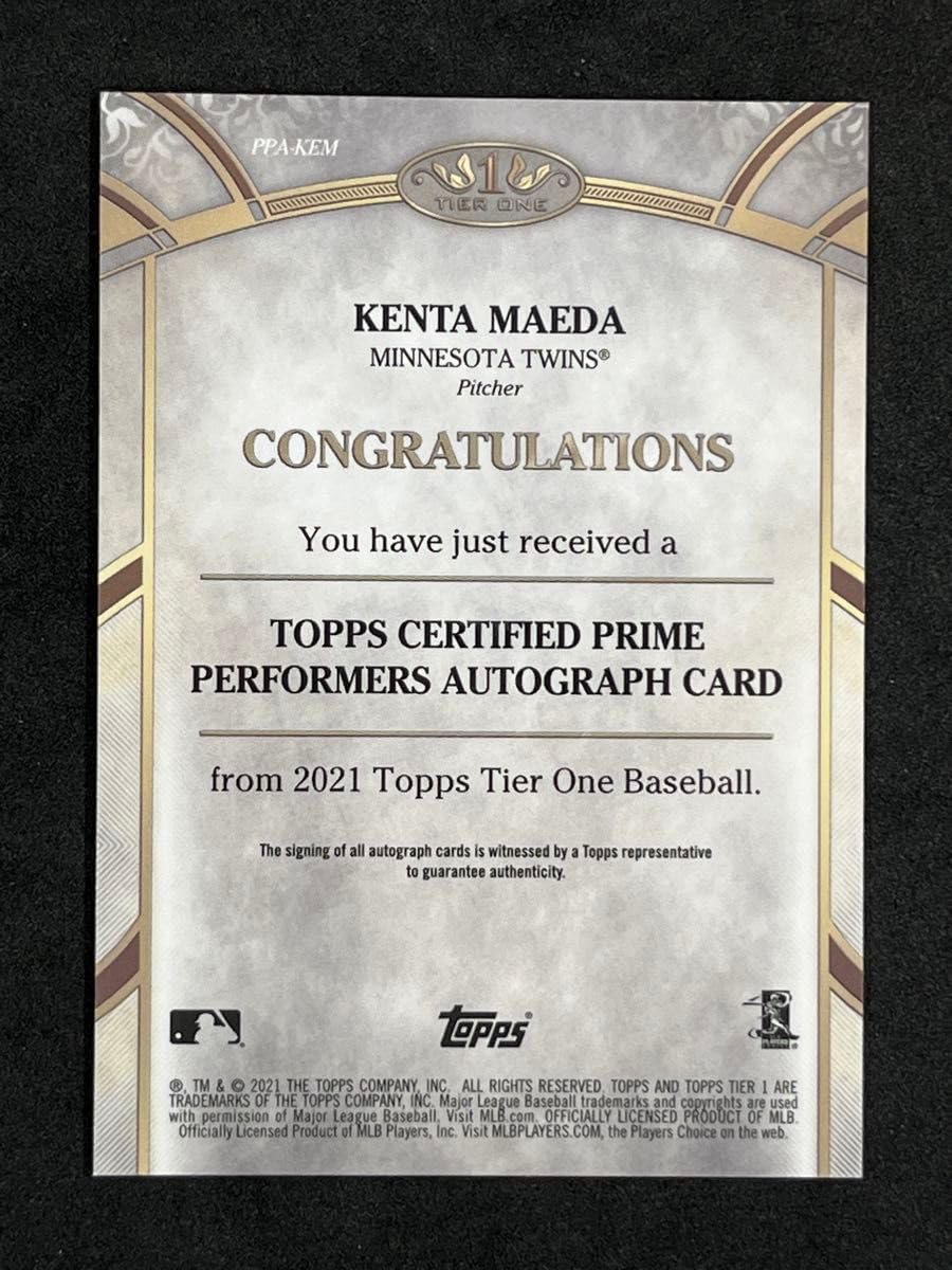 Amazon.co.jp: Topps Tier One 前田健太 直筆サイン Kenta Maeda Auto